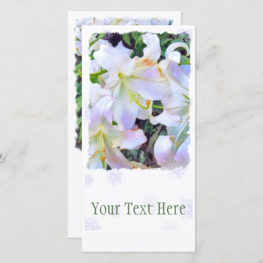 Lilium "Casa Blanca" [Flat Guide-kaart] Aankondiging (Voorkant / Achterkant)