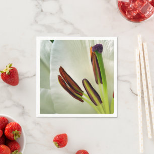 Lilium Oriental White Paper servetten
