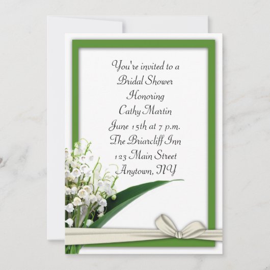 Liliy of the Valley Invitation (Devant)