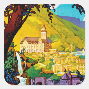 Lillafured Hongarije Vierkante Sticker