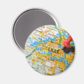 Lille, Frankrijk Magneet (Voorkant / Achterkant)