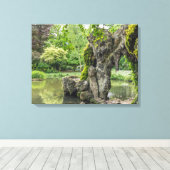 Lille Jardin Vauban grotto uitzicht canvas print (Insitu (Houten vloer))
