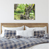 Lille Jardin Vauban grotto uitzicht canvas print (Insitu (Slaapkamer))