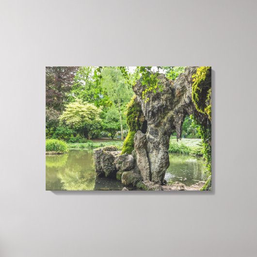 Lille Jardin Vauban grotto uitzicht canvas print (Voorkant)
