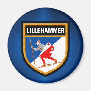 Lillehammer Flag Magneet