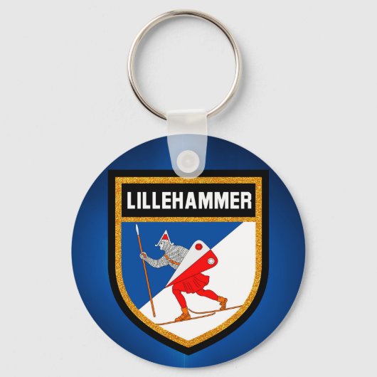 Lillehammer Flag Sleutelhanger (Voorkant)