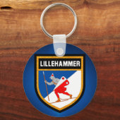 Lillehammer Flag Sleutelhanger (Voorkant)