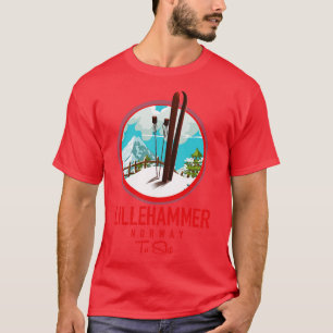 Lillehammer Norway Ski T-shirt