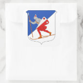 Lillehammer wapenschild vierkante sticker (Tas)