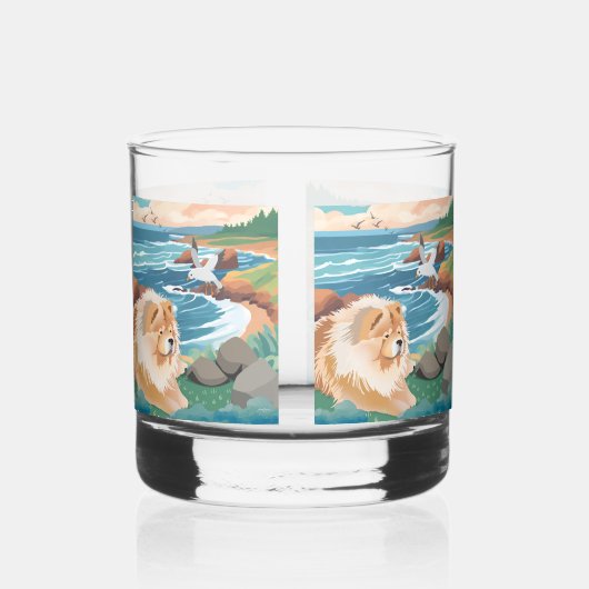 LILLIAN Chow Stemless rotsen glas (Achterkant)