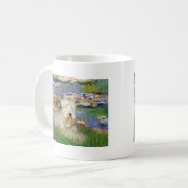 Lillies 2 - Wheaten Terrier 1 Koffiemok (Voorkant links)