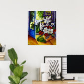 Lillies et poires - Poster (Bureau à domicile)