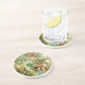 Lillies Zandsteen Onderzetter (Zijkant)