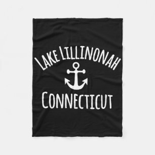Lillinonah-meer zeilen varen nautisch kust B Fleece Deken