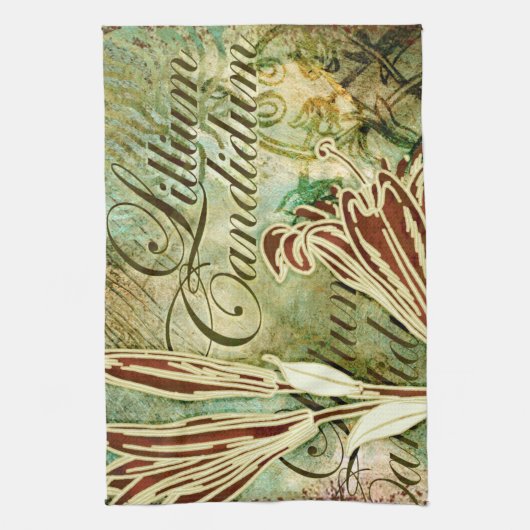 Lillium Candidum Theedoek (Verticaal)