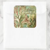 Lillium Candidum Vierkante Sticker (Tas)