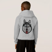 L'illustration poursuit le chien de traîneau (Dos entier)