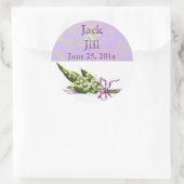 Lilly de la Vallée BRIDAL date autocollant (Sac)