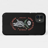 Lilly de Valley Flower détenu par aiPhone / coque  (Dos (Horizontal))