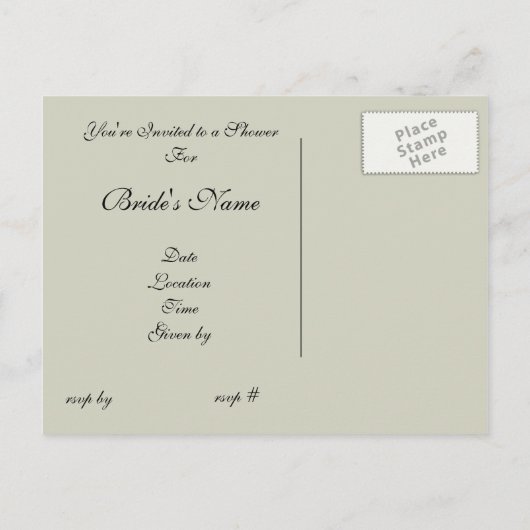 Lilly de Valley Mariage Event Invitation (Dos)