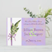 Lilly du faire-part de mariage de vallée (Debout devant)