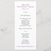 Lilly du programme de mariage de la vallée (Dos)