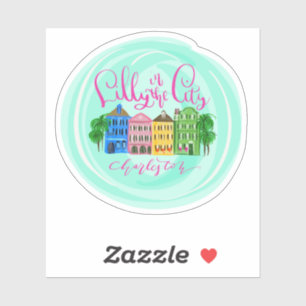Lilly in de stad - Charleston Sticker