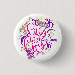 Lilly in de stad - New Orleans Ronde Button 3,2 Cm
