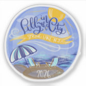 Lilly in the City - Spring Lake, NJ - Sticker (Devant)