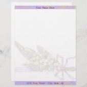 Lilly of the Valley letterhead Briefhoofd Ontwerp (Voorkant / Achterkant)