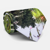 Lilly Pad Reflection Pond Japans Stropdas (Opgerold)