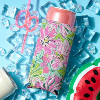 Lilly Preppy Bach Beach / Pool Party Coozie