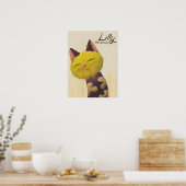 Lilly The Cat Poster (Keuken)