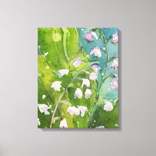 Lilly van de Valley waterverf print (Voorkant)
