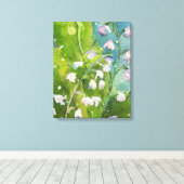 Lilly van de Valley waterverf print (Insitu (Houten vloer))