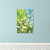 Lilly van de Valley waterverf print (Insitu (Houten vloer))