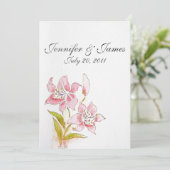 Lilly Wedding Invitations Retour (Debout devant)