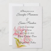 Lilly Wedding Invitations Retour (Dos)