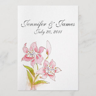 Lilly Wedding Invitations Retour