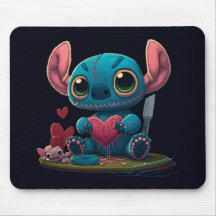 Lilo and Stitch Valentijn Hearts Graphic Mousepad