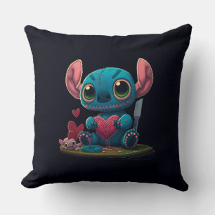 Lilo et Stitch Valentine Hearts Coussin graphique