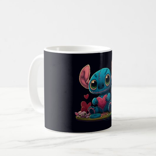 Lilo et Stitch Valentine Hearts Graphic Mug (Devant gauche)