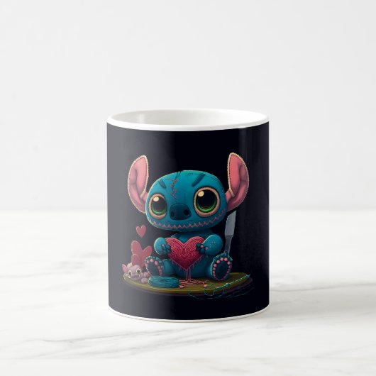 Lilo et Stitch Valentine Hearts Graphic Mug (Centre)
