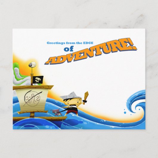 Lil'Pirate Capitaine : Carte postale Aventure (Devant)