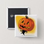 Lil'Pumpkin Head Vierkante Button 5,1 Cm (Voorkant /achterkant)