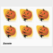 Lil'Pumpkin Head Vierkante Sticker (Vel)