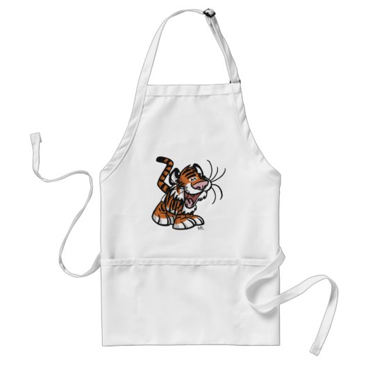 Lil'Tiger T-shirt koken schort (Voorkant)