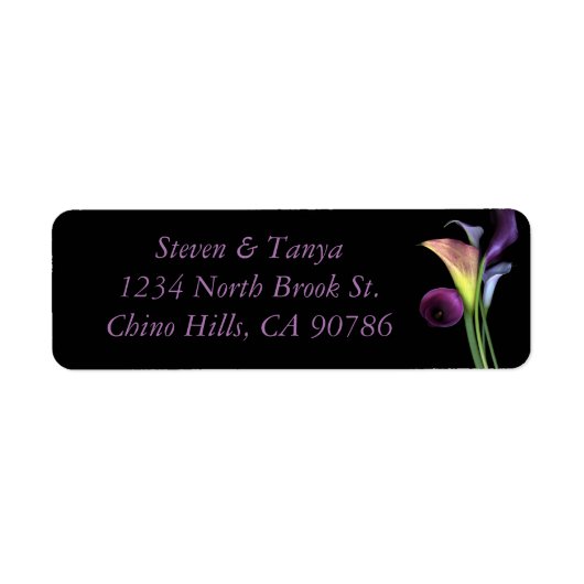 Lily adreslabel etiket (Voorkant)