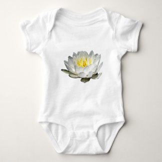 Lily Art Baby Girl White Lily Romper