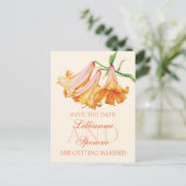 Lily bel prima kunst Sparen het briefkaart van de  (Staand voorkant)